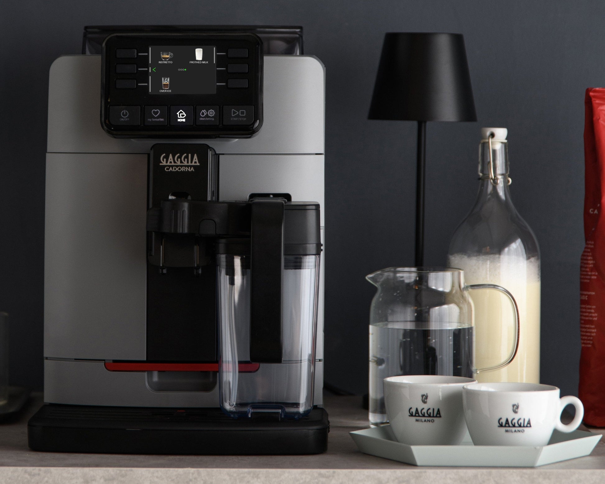 Refurbished Gaggia Cadorna Prestige Over-Ice Automatic Espresso Machine Moonlight Grey