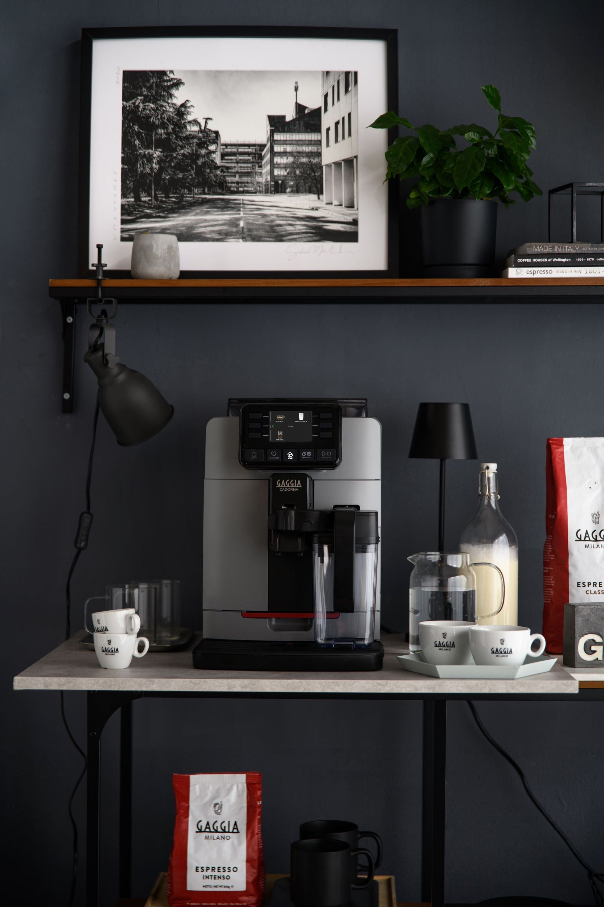 Refurbished Gaggia Cadorna Prestige Over-Ice Automatic Espresso Machine Moonlight Grey