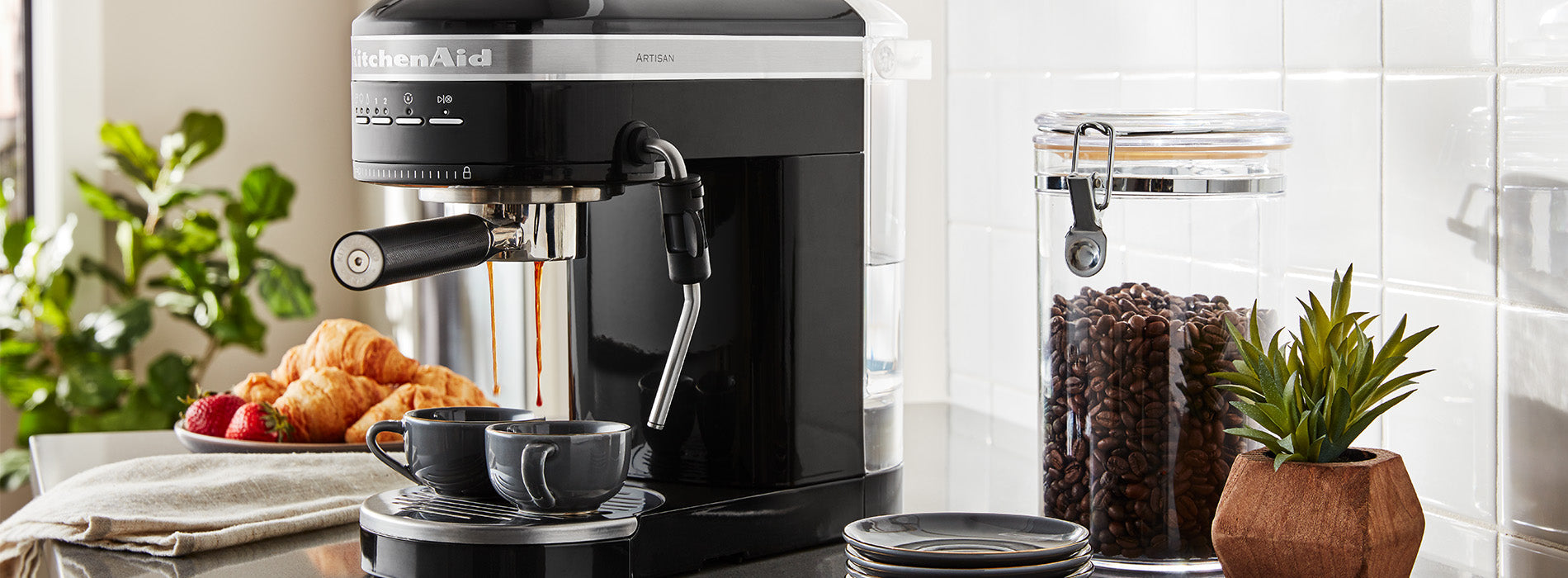 KitchenAid® Semi-Automatic Espresso Machine - Matte Black